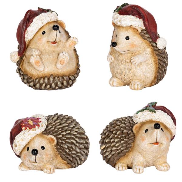Photo of 3.15" Resin Holiday Hedgehogs, Assorted
