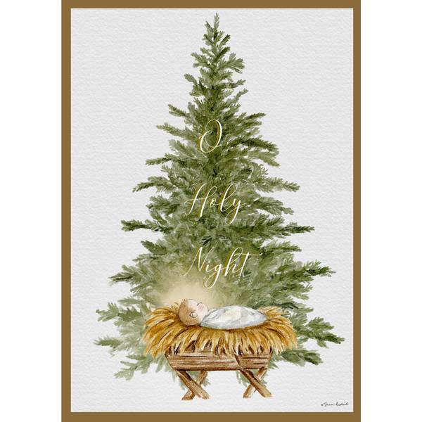 Photo of 14-Count O Holy Night Embossed Foil Christmas Cards