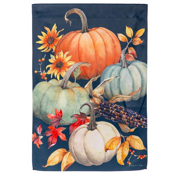 Photo of All Things Pumpkins Suede House Flag