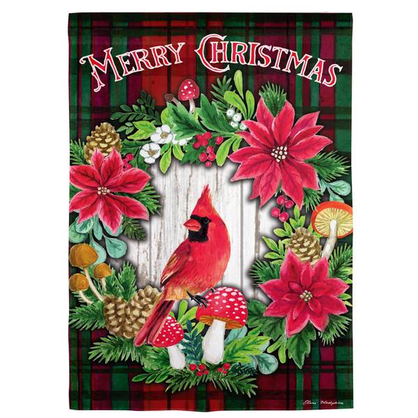 Photo of Merry Christmas Suede House Flag