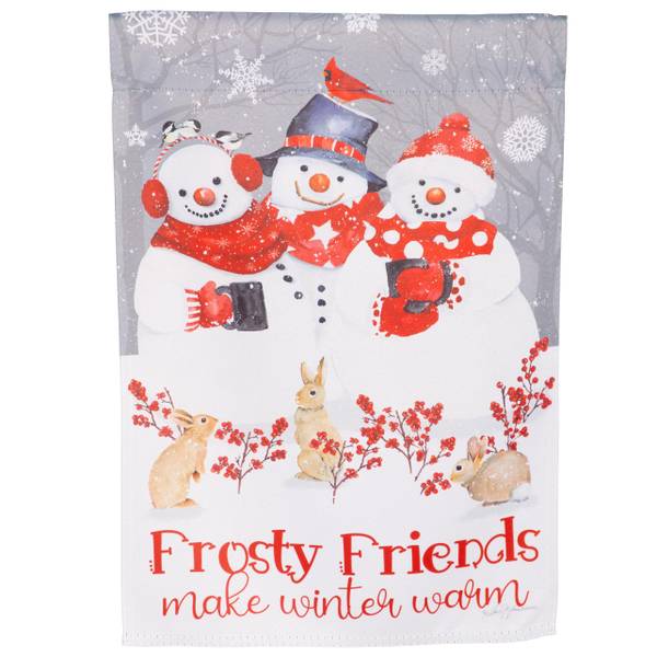 Photo of Snow Crew Suede Garden Flag