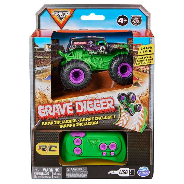 Monster Jam 1 64 Scale Grave Digger Remote Control Monster Truck 6068563 Blain s Farm Fleet