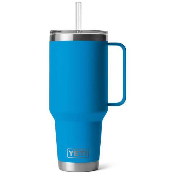 Yeti Rambler 42 Oz Straw Mug, Big Wave Blue - 21071502896 