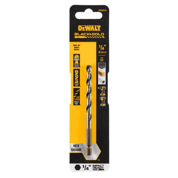 Photo of Black & Gold Impact Ready 1/4" Drill Bit