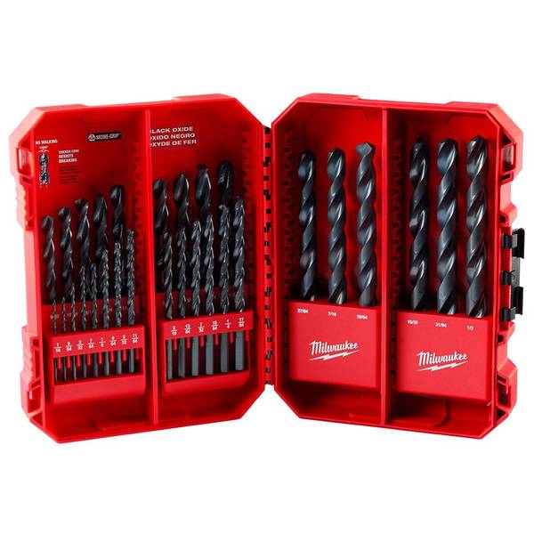 Milwaukee Black Oxide and Titanium Drill Bit Set (52-Piece)
