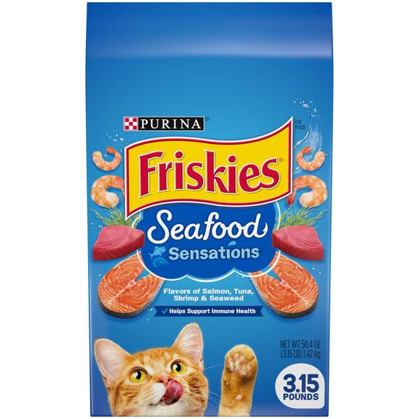 Photo of Seafood Sensations Dry Cat Food, 3.15 lb, Seafood Flavors