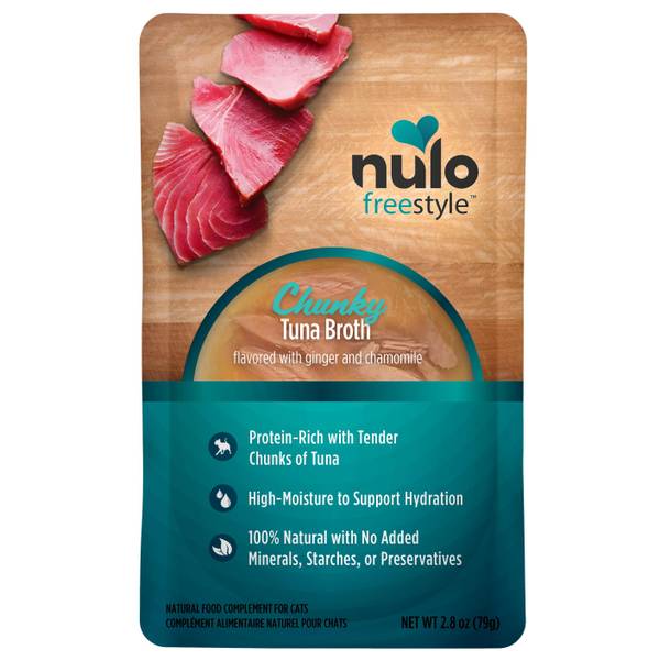 Photo of 24-Count, 2.8 oz FreeStyle Chunky Tuna Broth for Cats Pouch