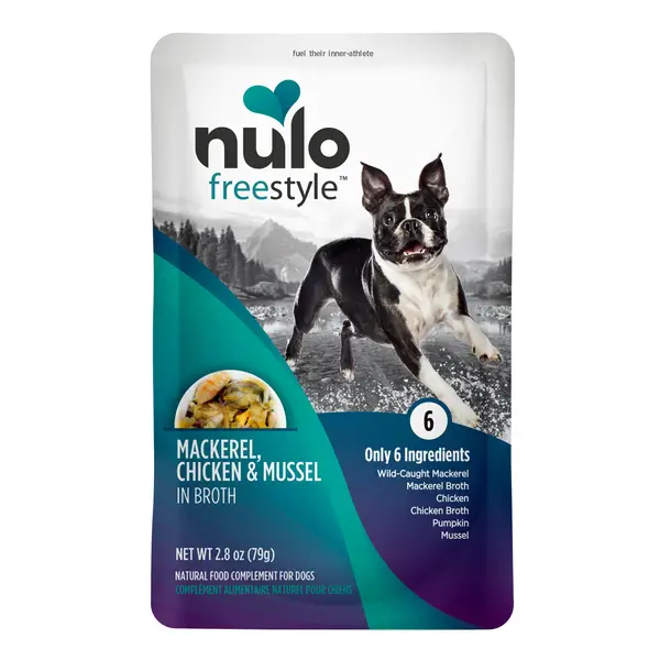 NULO 24-Count FreeStyle Dog Food Topper, Mackerel, Chicken, Mussel