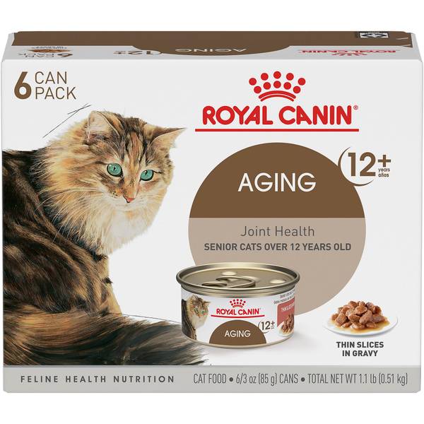 Photo of 6-Pack 3 oz Feline Health Nutrition Aging 12+ Thin Slices In Gravy Canned Cat Food