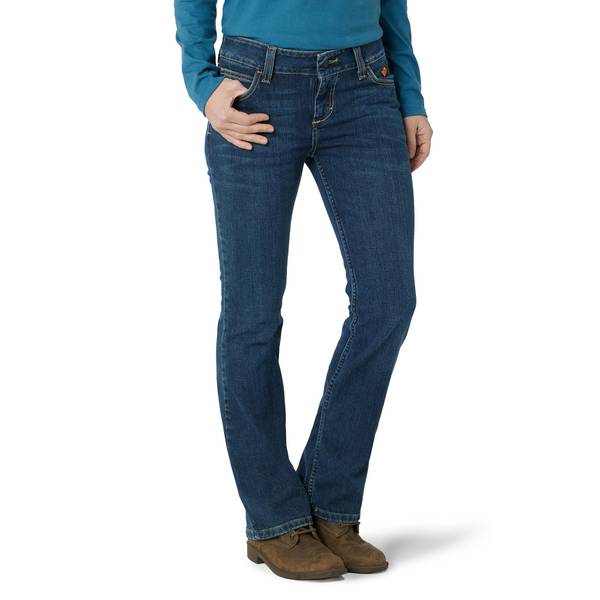 Wrangler Women's Flame Resistant Retro Mael Bootcut Jeans - 10FRAC1DI ...