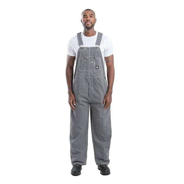 Berne Men's Heritage Unlined Striped Bib Overalls - B1214HS-32x28 ...