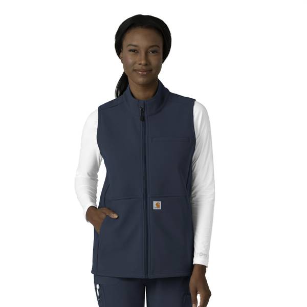 Carhartt Women's Rugged Flex Bonded Fleece Vest - C83023-NVY-S