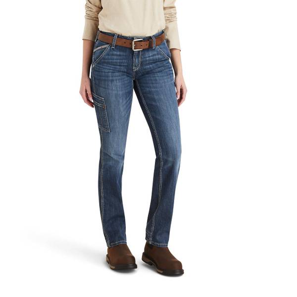 Photo of Women's Flame Resistant Perfect Rise DuraLight Stretch Cell Phone Straight Leg Jeans