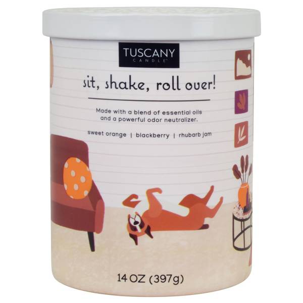 Photo of 14 oz Sit, Shake, Roll Over Pet Candle