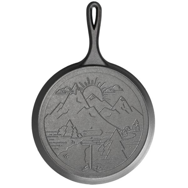 Photo of Wanderlust 10.5 Inch Cast Iron Mountain Griddle