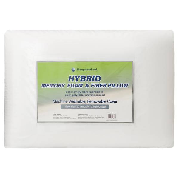 hybrid memory foam pillow