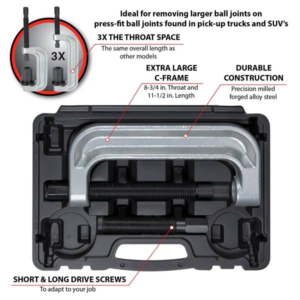 Performance Tool XL C-Frame Ball Joint Tool - W89306