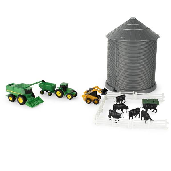 Photo of John Deere 1:64 Scale Farm Toy Playset with Grain Bin