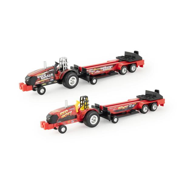 1/64 Case Ih "Mighty Magnum" Magnum Pulling Tractor with Pulling Sled - Red