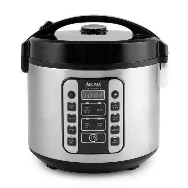 Aroma 20-Cup (Cooked) Digital Cool-Touch Rice Cooker & Food Steamer ...