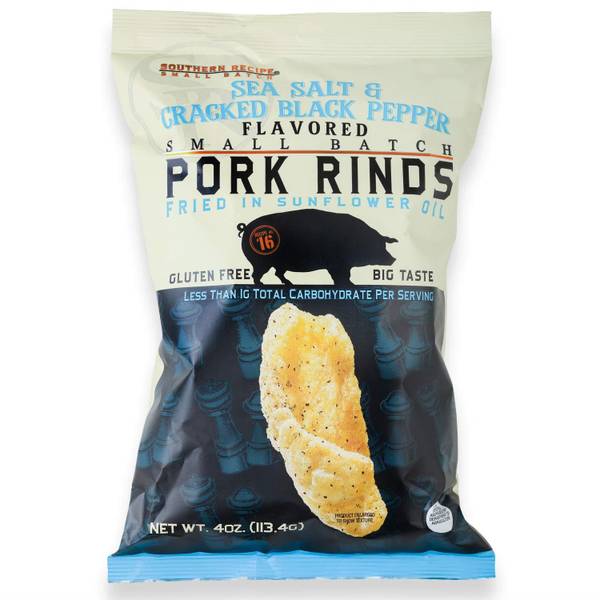 Photo of 2 oz Salt and Pepper Cracked Pork Rinds