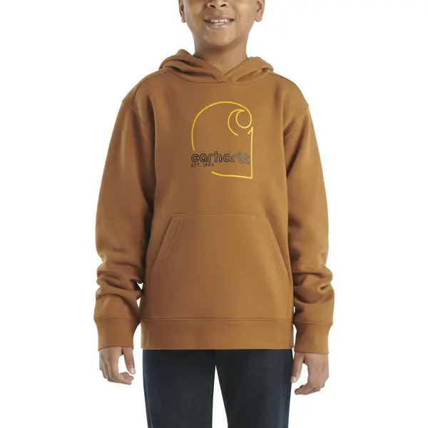 Carhartt Boys Long Sleeve Graphic Sweatshirt, Carhartt Brown