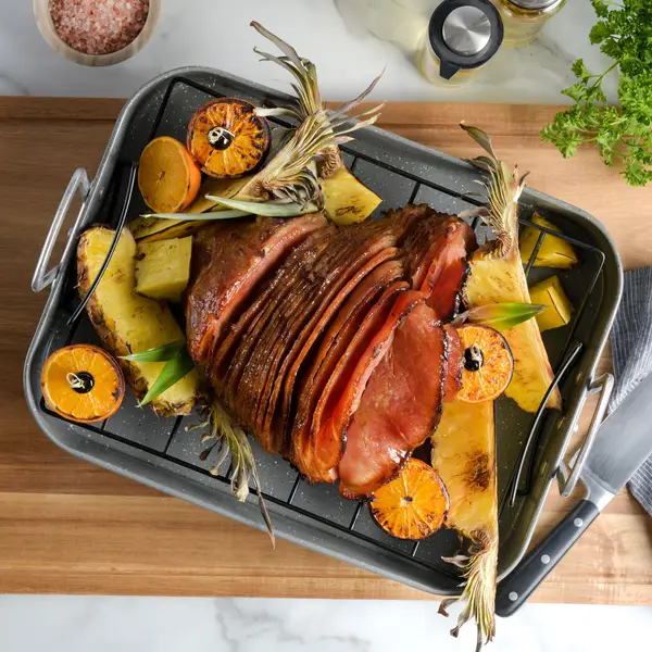 Oster 16.25 oz Greystone 2-Piece Turkey Roaster - 82665.02R
