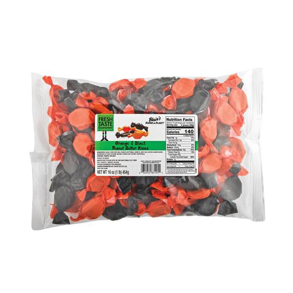 Photo of 16 oz Orange and Black Peanut Butter Kisses