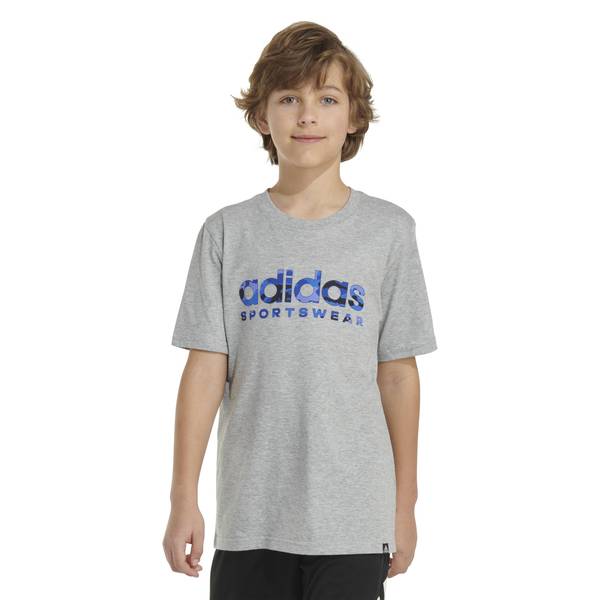 Adidas Boy's Short Sleeve Camo Linear Heather Tee - AA8021-AH66-JC2-S ...