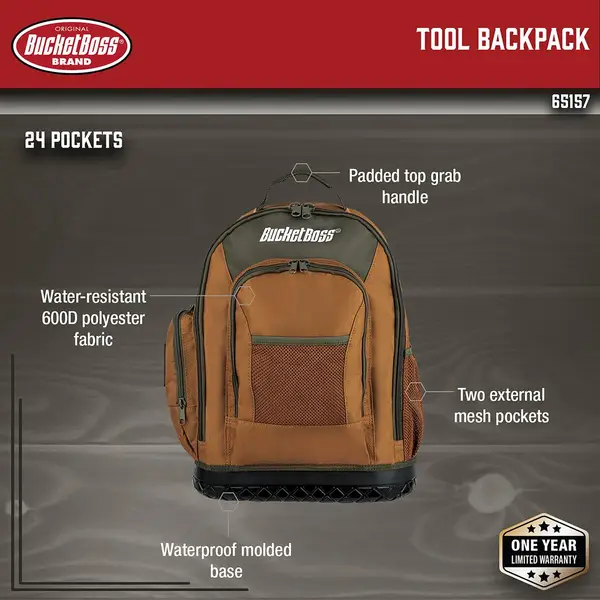 Bucket Boss Tool Backpack - 65157 | Blain's Farm & Fleet