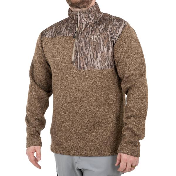 Mahco Men's Crater Valley Mossy Oak Sweater Fleece 1/4 Zip Jacket