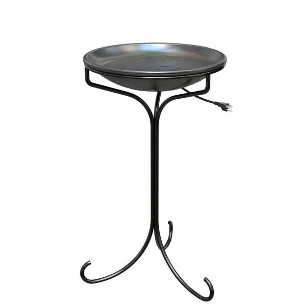 Photo of Heated Birdbath with Metal Stand, 20" Diameter, Automatic Thermostat for Ice-Free Water