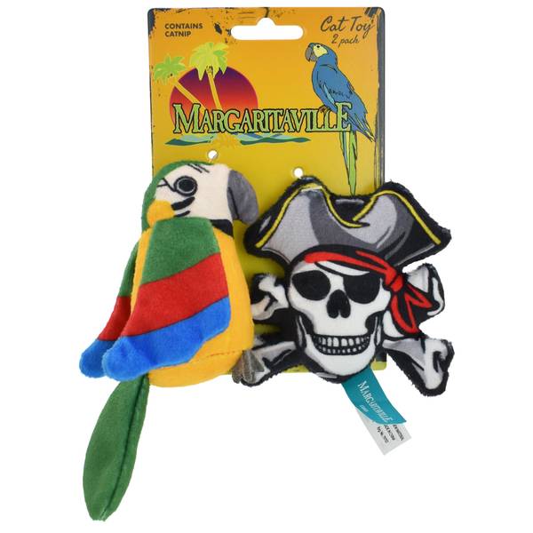 Photo of 2-Pack Pirate Skull and Parrot Cat Toy