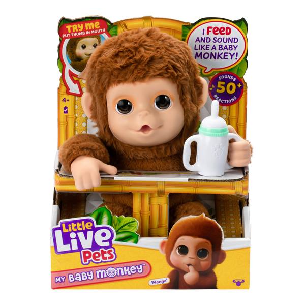 Little Live Pets Lil Baby Monkey - 26558 | Blain's Farm & Fleet