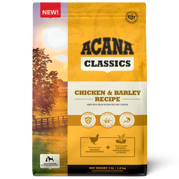 Photo of Classics Chicken & Barley Recipe Dry Dog Food 4 lb, Protein-rich Chicken