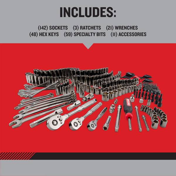 Craftsman 284-Piece OVERDRIVE Mechanics Tool Set - CMMT99284