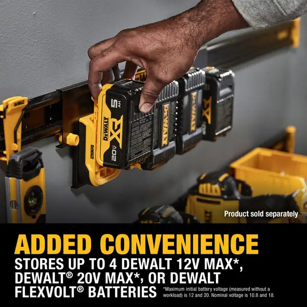 Tool Rack Battery Storage Diy Dewalt Battery Charger DEWALT