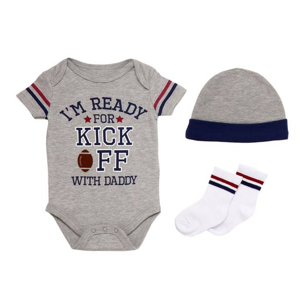 Photo of Infant Boy's 3-Piece Kickoff Bodysuit Set