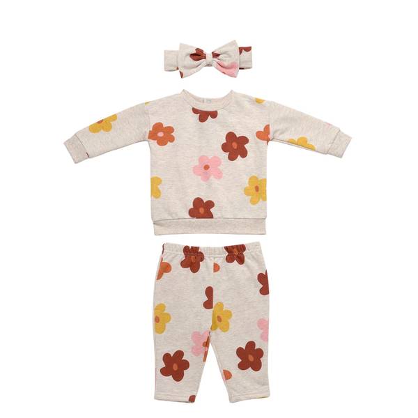 Baby Starters Infant Girl's 3-Piece Floral Pant Set - A5133201B-12M ...