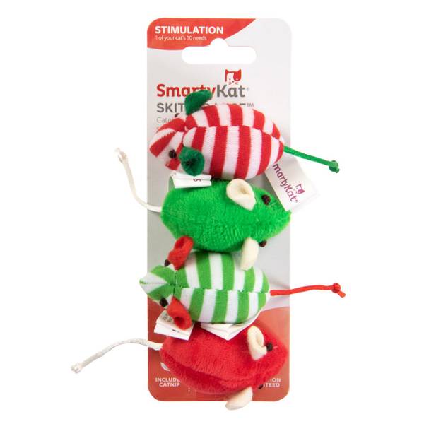 SmartyKat 4-Pack Holiday Skitter Mice