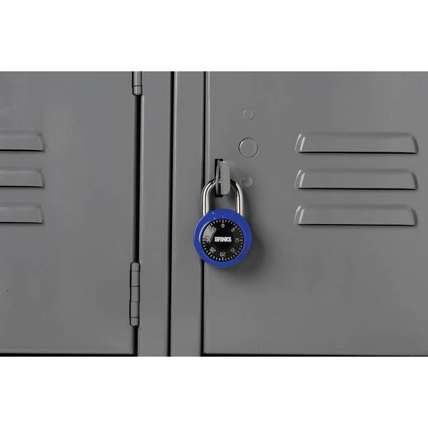 Brinks Dial Combination Padlock Assorted Colors - 162-49005