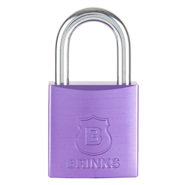 Brinks 38mm Purple Anodized Aluminum Solid Body Padlock - 164