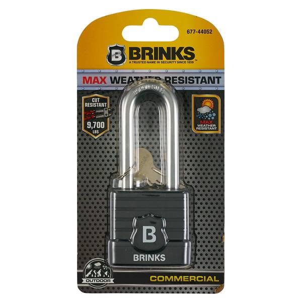 Brinks 2-1/4 In. (40 Mm) Laminated Steel Keyed Padlock 172-42001
