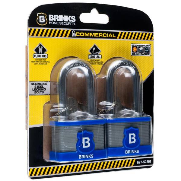 Photo of 2-Pack 50MM 2" Shackle Commercial Laminated Steel Padlock
