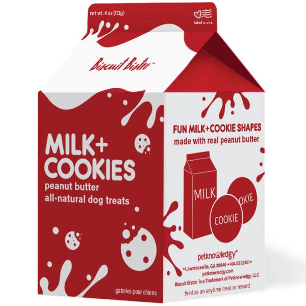 Spunky Pup 4 oz Milk and CookiesPeanut Butter Dog Treats 6482