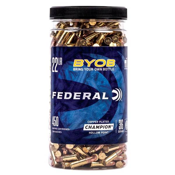 Photo of BYOB .22 LR 36 gr Rimfire Ammo 450 Rounds