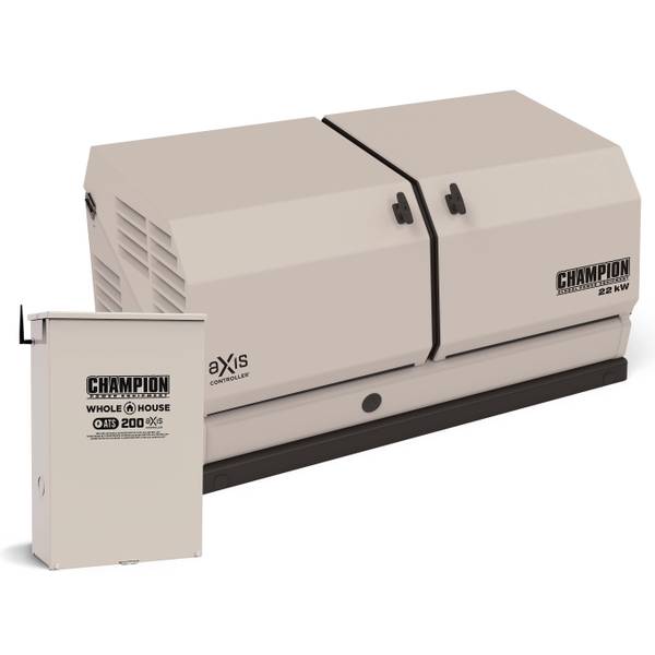 Photo of 22kW Dual Fuel Whole House Home Standby Generator with 200-Amp Axis Automatic Transfer Switch