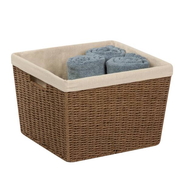 Photo of Large Brown Lined Basket