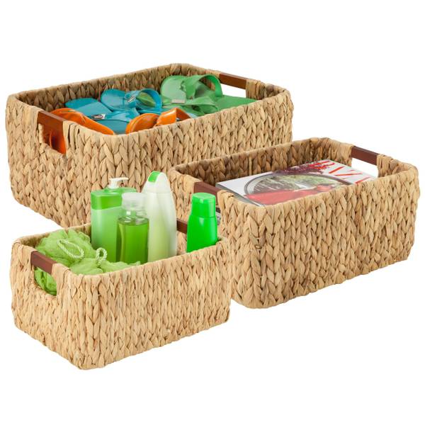 Photo of 3-Piece Square Natural Baskets