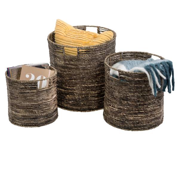 Photo of 3-Piece Brown Decorative Nesting Baskets